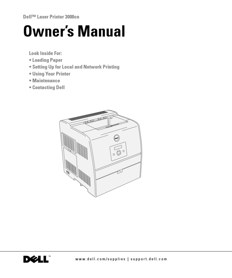 Dell 3000cn Color Laser Printer User manual
