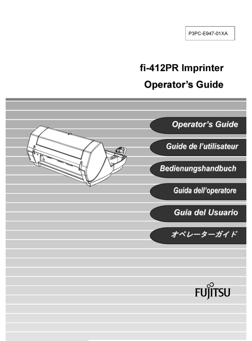 Fujitsu fi-412PR Operator's guide