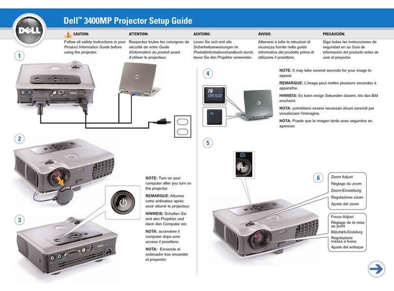 Dell 3400MP - XGA DLP Projector Setup guide