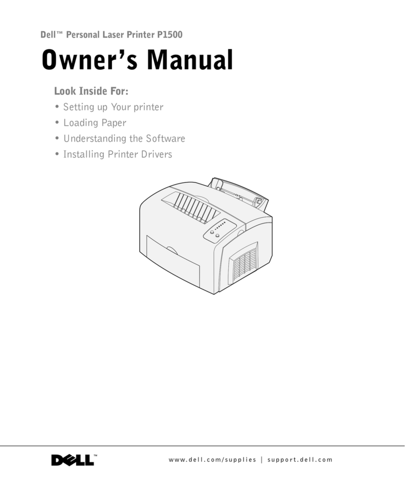 Dell P1500 User manual