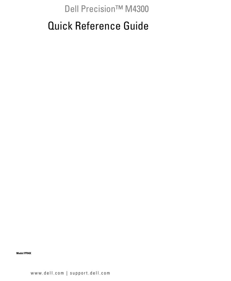 Dell Precision UY708 Quick reference guide