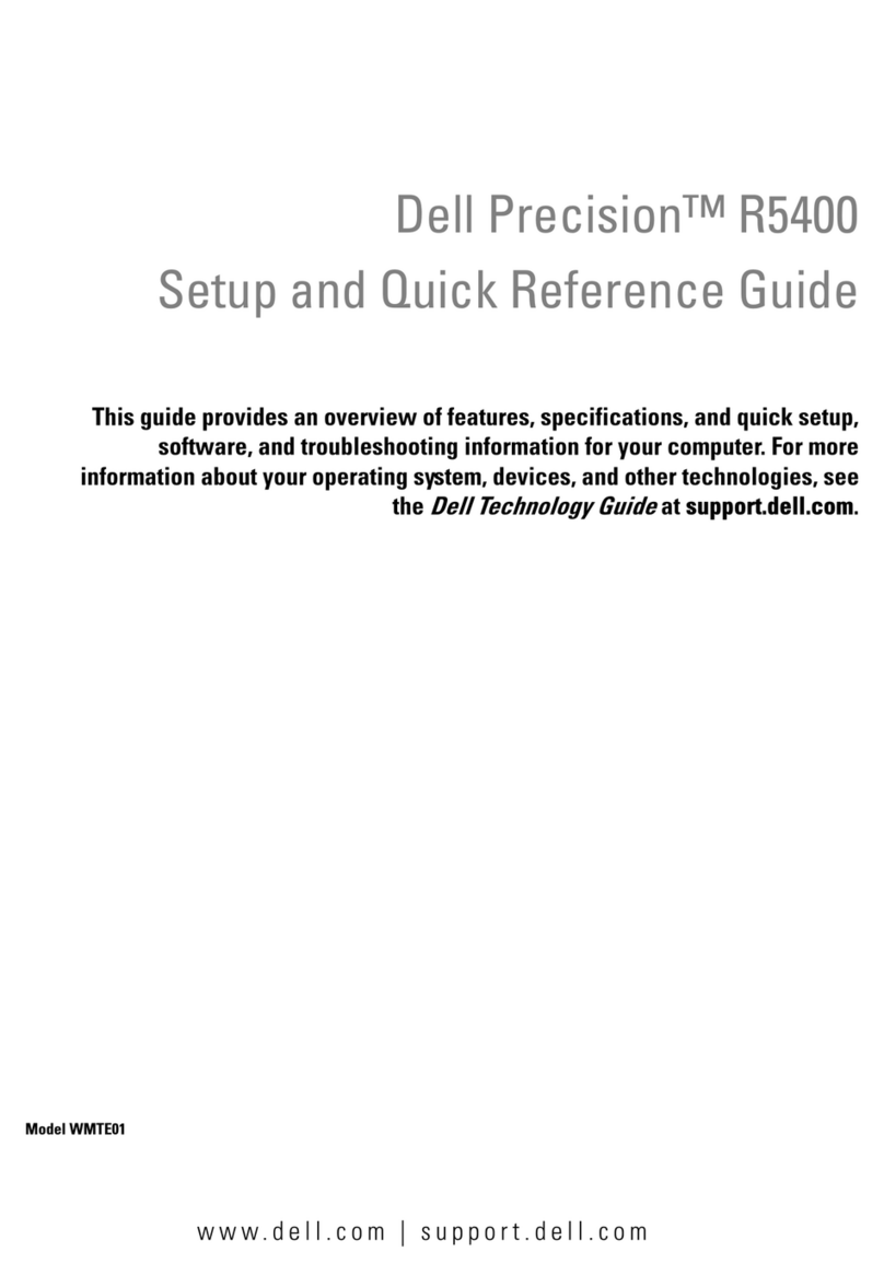 Dell Precision KR019 Setup and quick reference guide