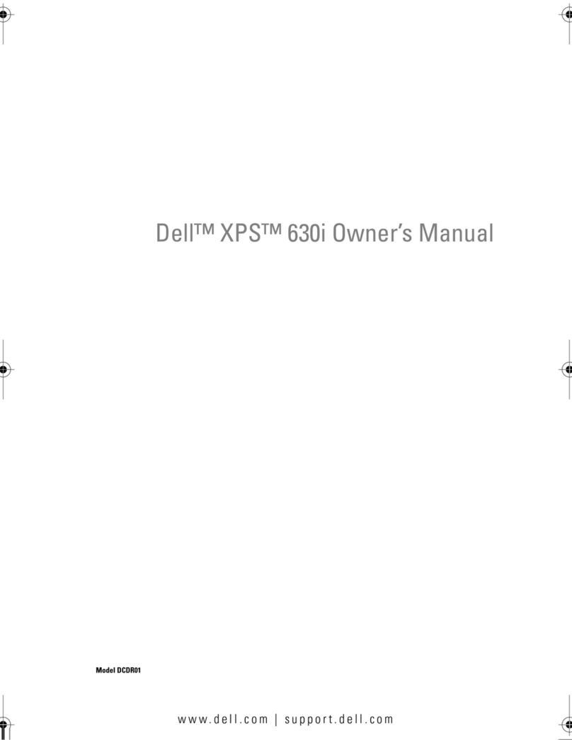 Dell XPS 630i User manual