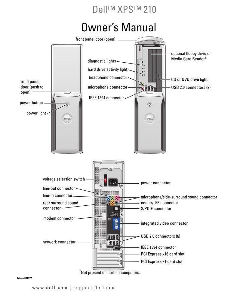 Dell XPS 210 owner's manual