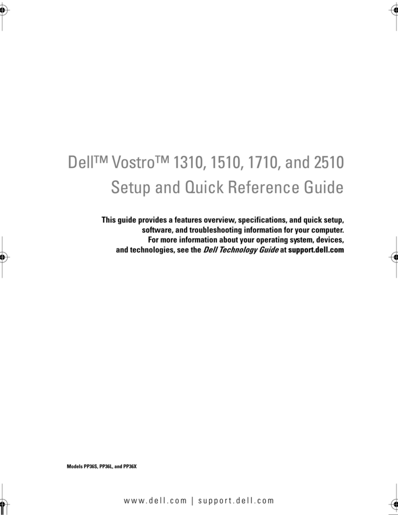 Dell Vostro PP36 Setup guide