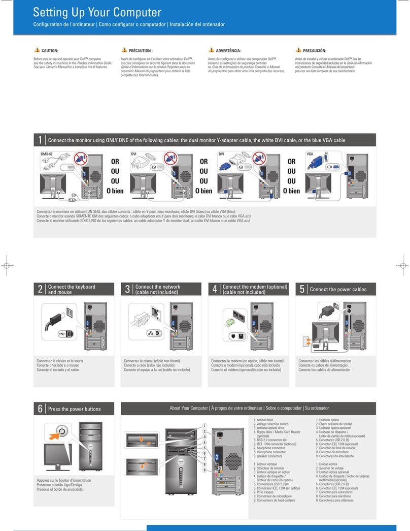 Dell Vostro 400 User manual