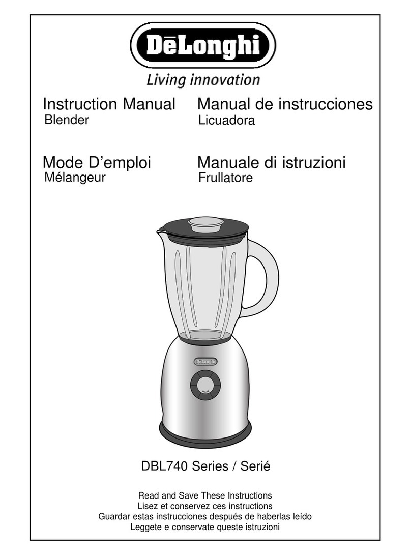 DeLonghi DBL740 Series instruction manual