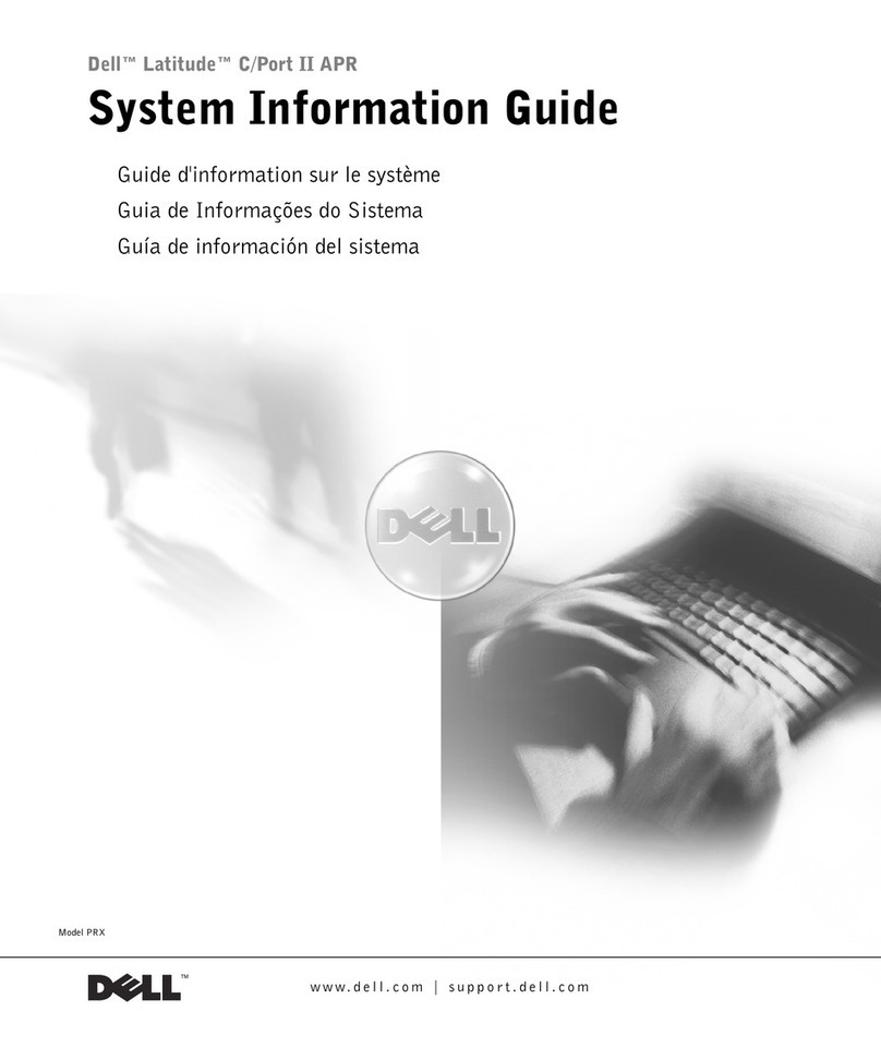 Dell LATITUDE PRX User guide Dell LATITUDE PRX User guide