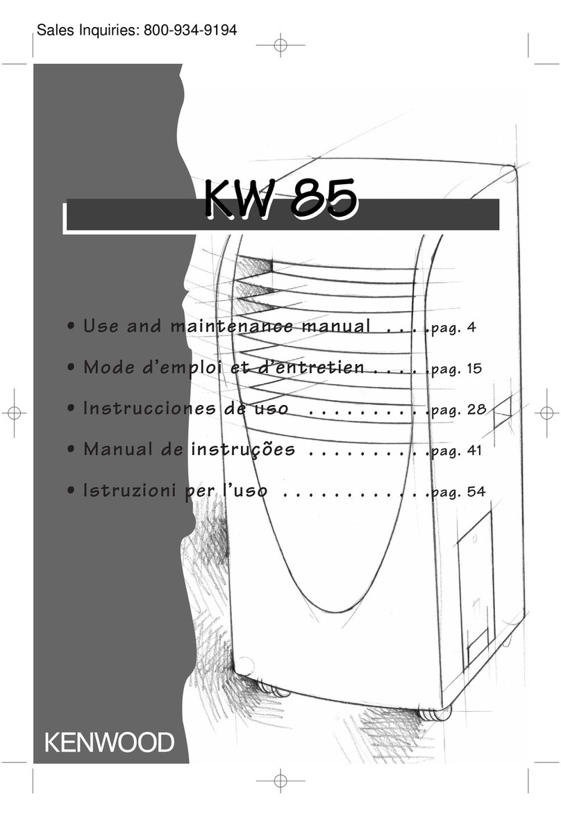 Kenwood KW 85 Use and maintenance manual