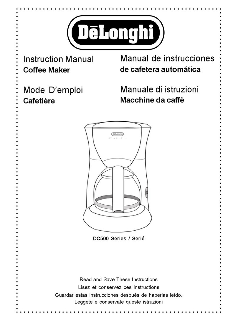 DeLonghi DC500 Series User manual