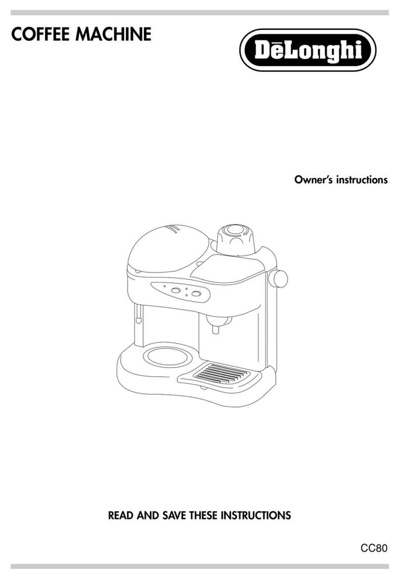 DeLonghi CC80 Owner's instructions
