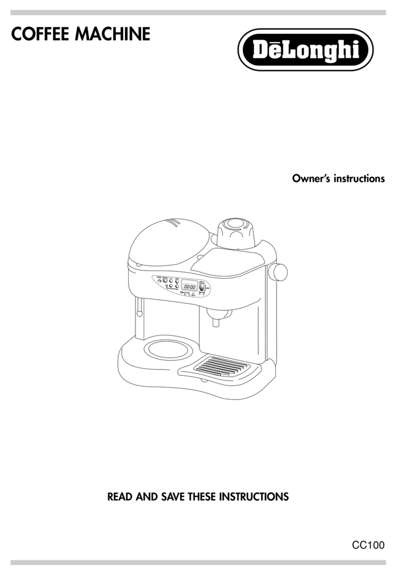 DeLonghi cc 100 Owner's instructions
