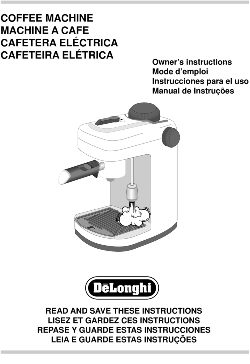 DeLonghi BAR6 Owner's instructions