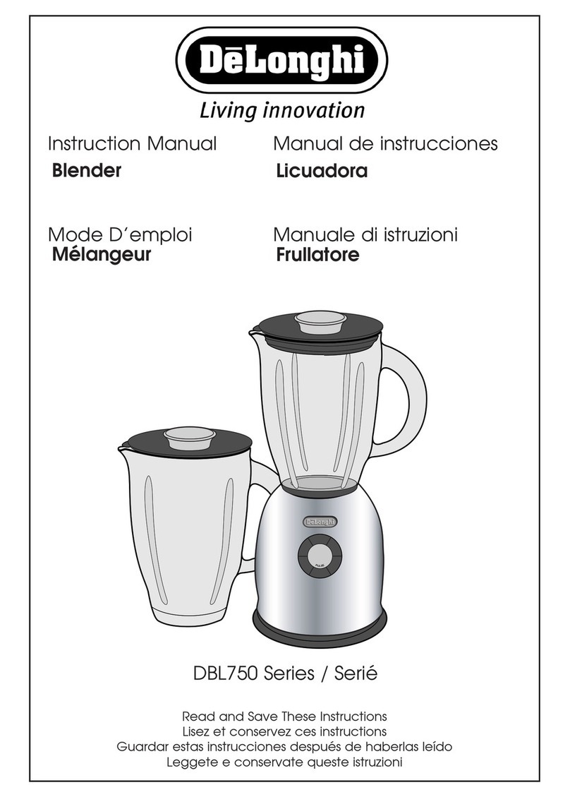 DeLonghi DBL750 Series instruction manual DeLonghi DBL750 Series instruction manual