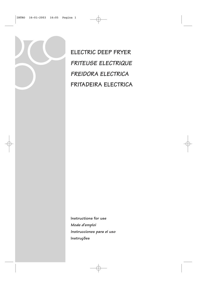 DeLonghi Electric Deep Dryer Instructions for use
