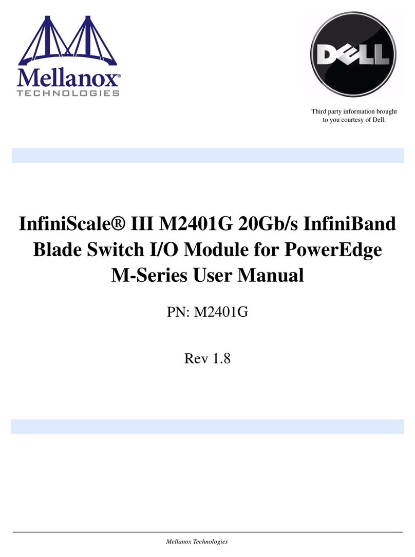 Mellanox Technologies InfiniScale III M2401G 20Gb/s InfiniBand user manual Mellanox Technologies InfiniScale III M2401G 20Gb/s InfiniBand user manual
