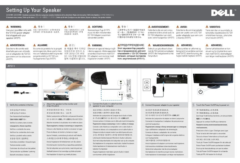 Dell AY511 Setup guide