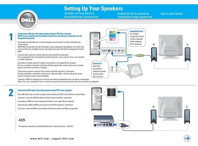 Dell A225 Setup guide