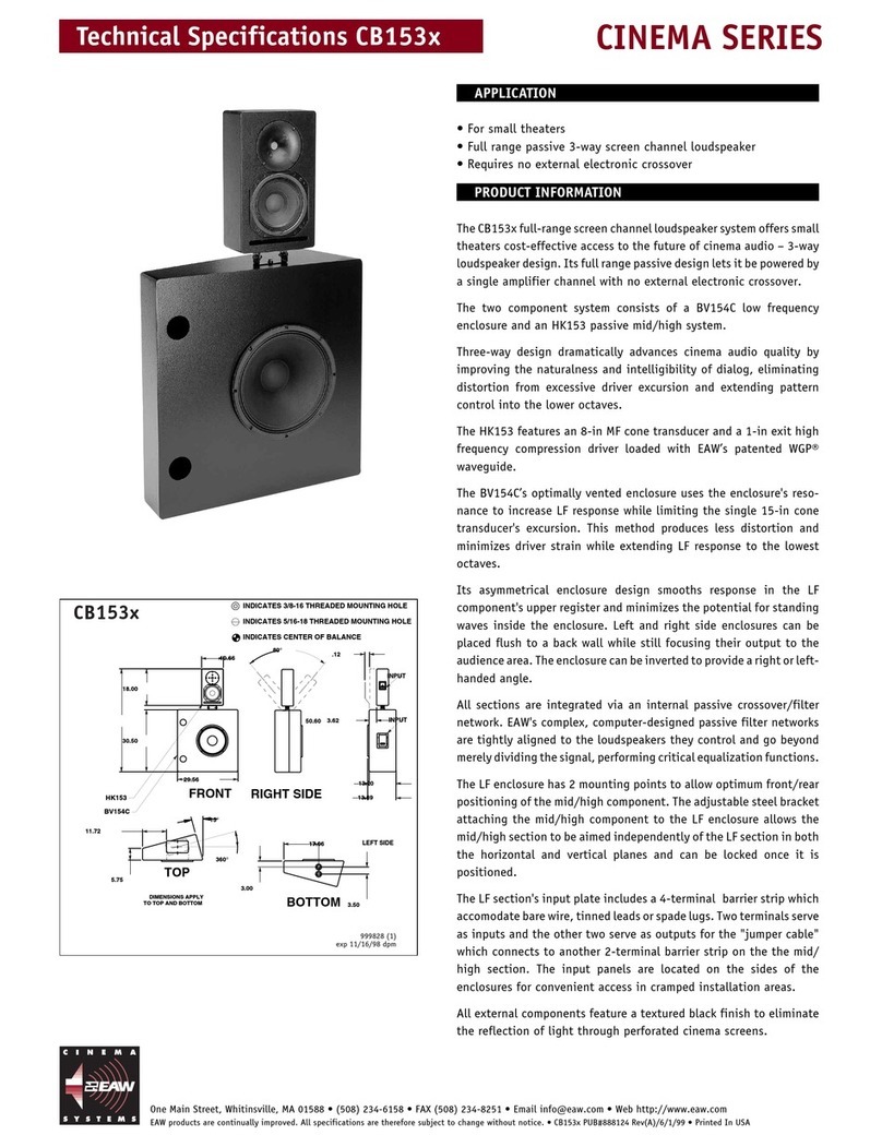 EAW CB153X User manual