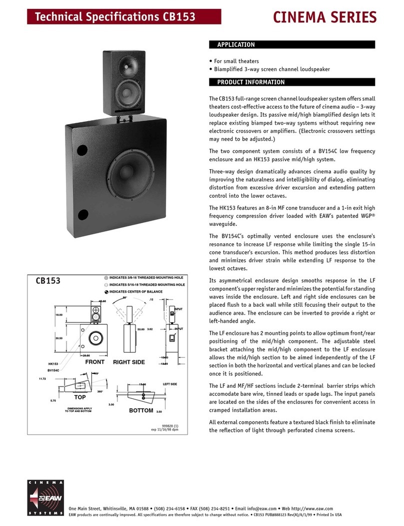 EAW CB153 User manual