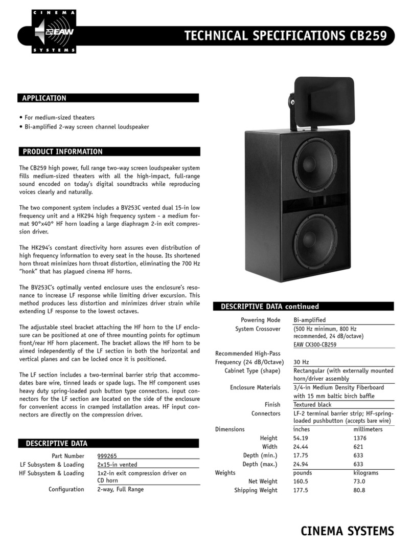 EAW CB259 User manual