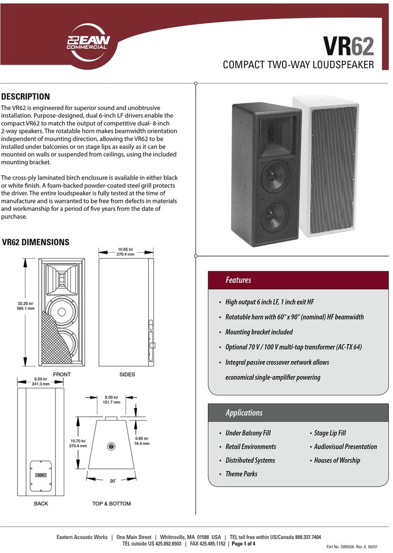 EAW VR62 User manual