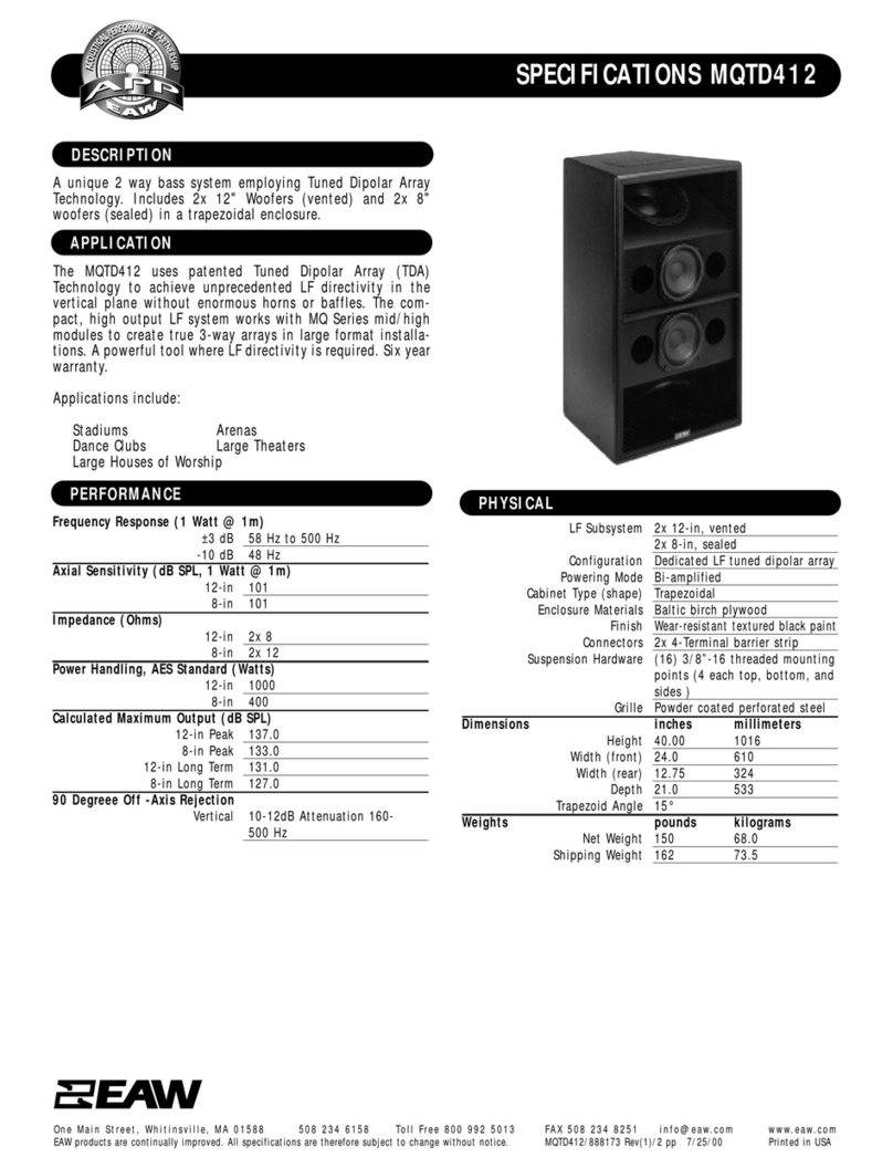 EAW MQTD412 2D User manual