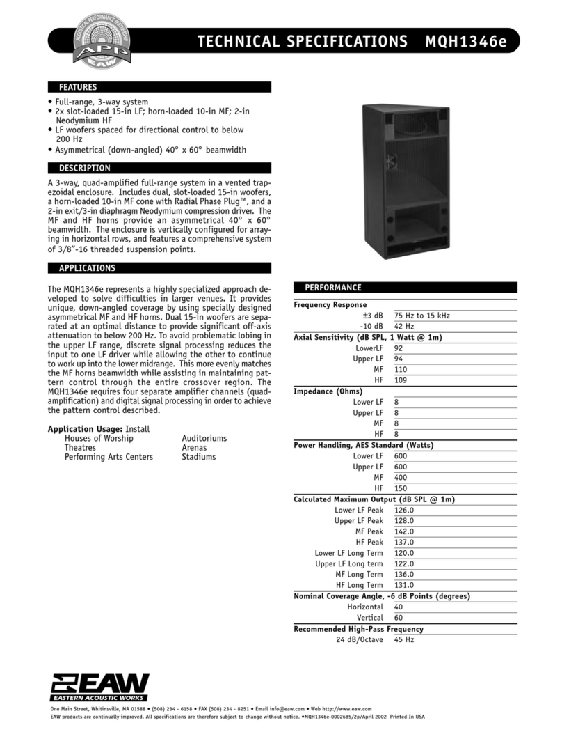 EAW MQH1346e Technical specifications