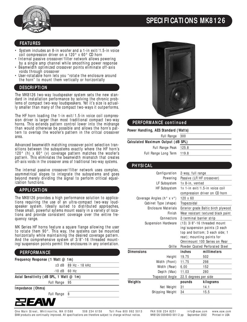 EAW MK8126 User manual