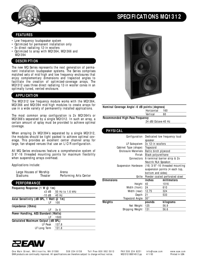 EAW MQ1312 User manual