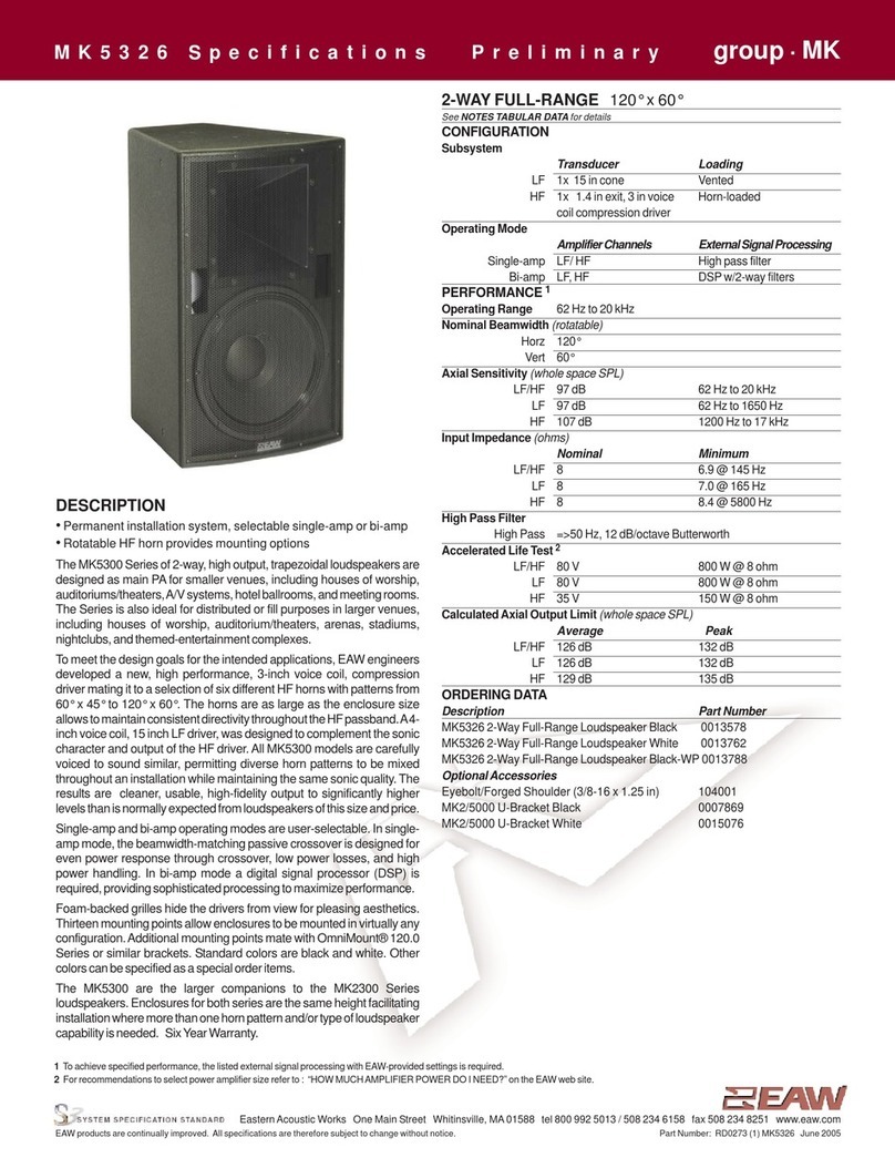 EAW MK5326 User manual