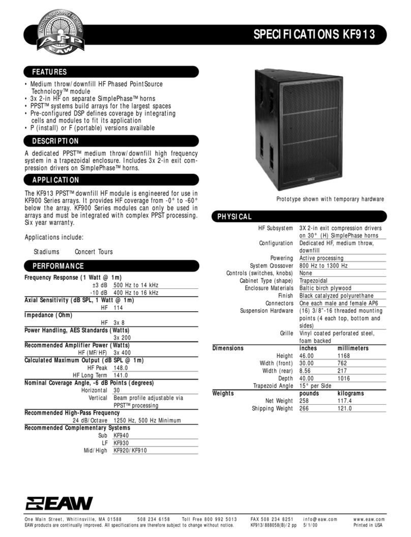 EAW KF913 Specifications