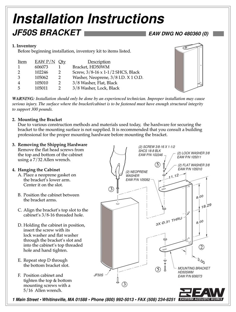 EAW JF50S installation instructions