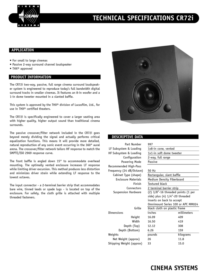 EAW CR72i User manual