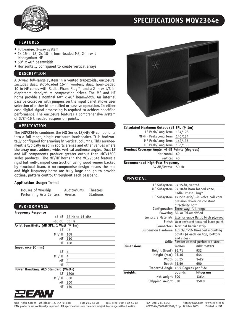 EAW MQV2364e Specifications