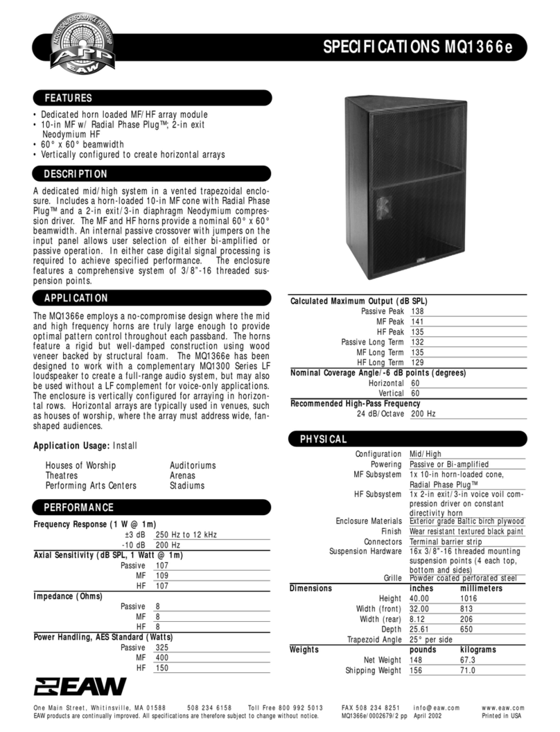 EAW MQ1366e Specifications