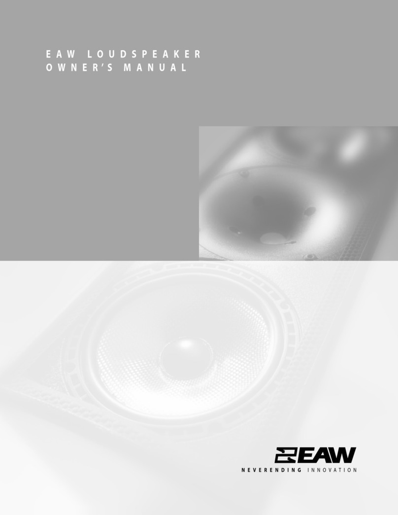 EAW Loudspeaker's owner's manual