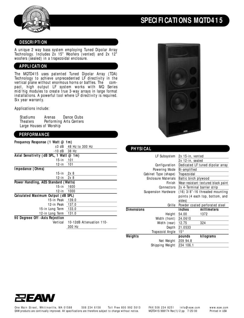 EAW MQTD415 User manual