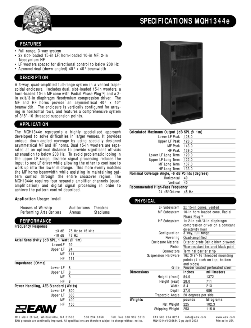 EAW MQH1344e User manual