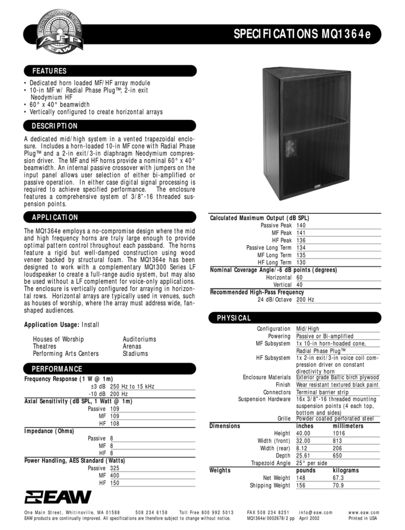 EAW MQ1364e User manual