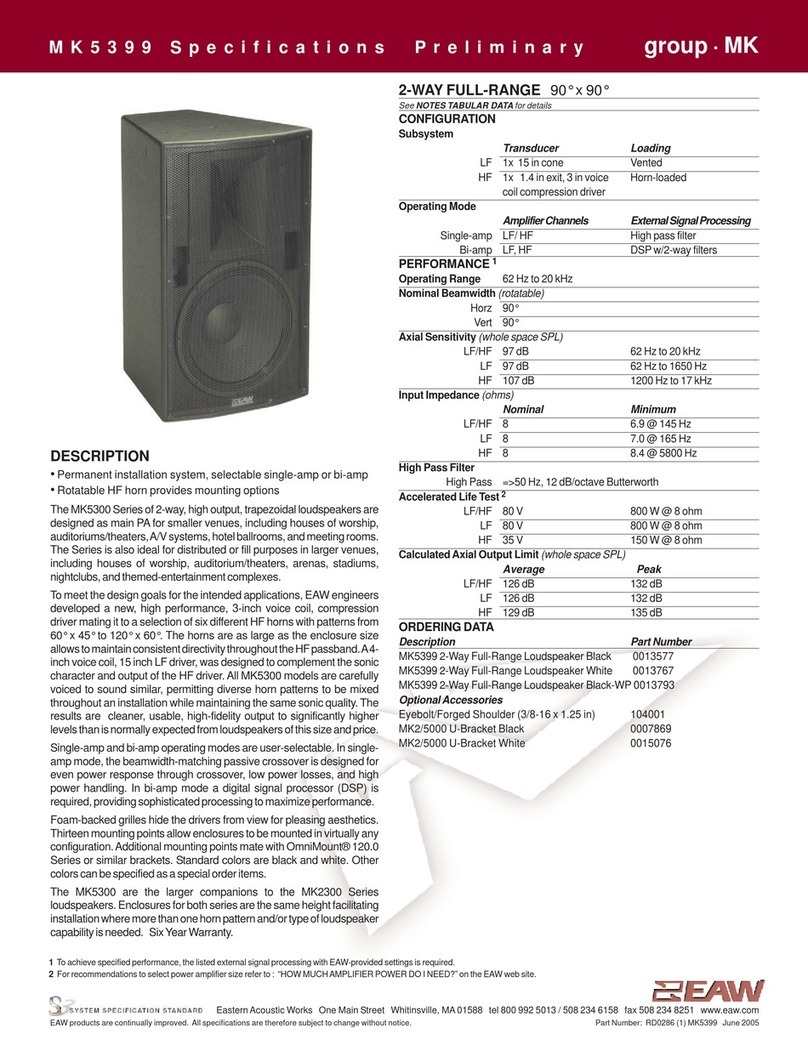 EAW MK5399 User manual
