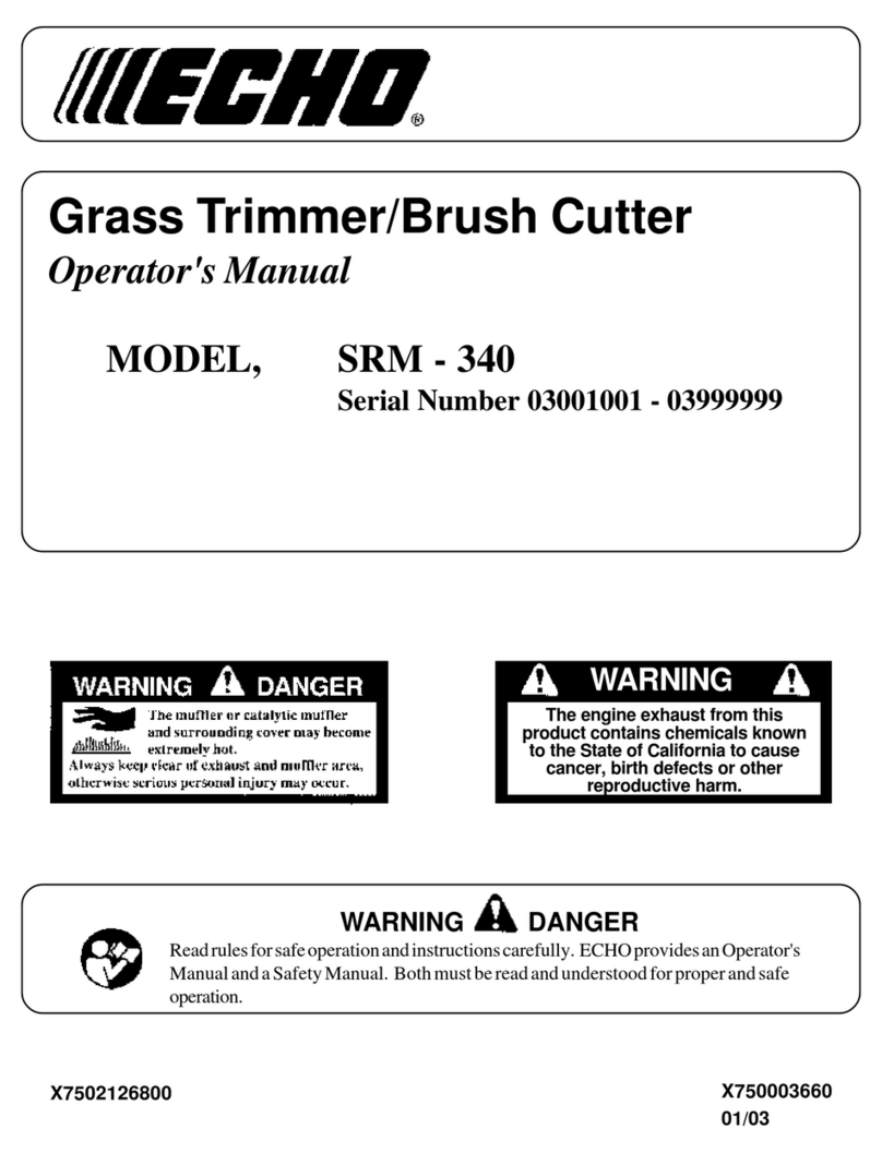 Echo SRM - 340 User manual