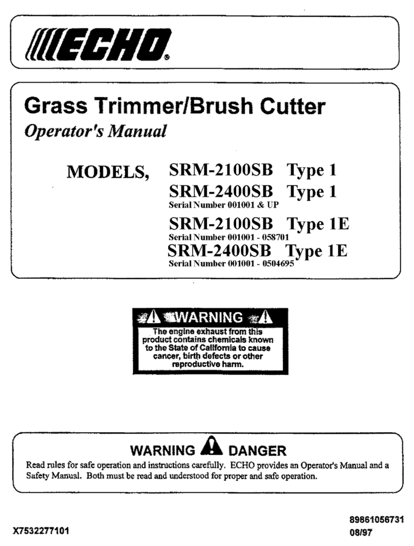 Echo SRM-2100SB Type 1 User manual