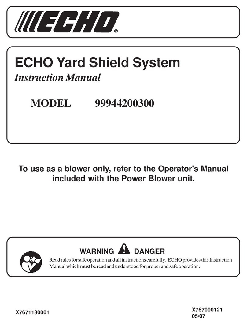 Echo YARD SHIELD SYSTEM 99944200300 User manual