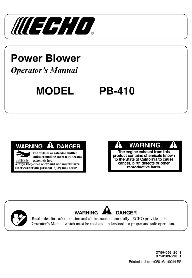 Echo PB-410 Operator's manual