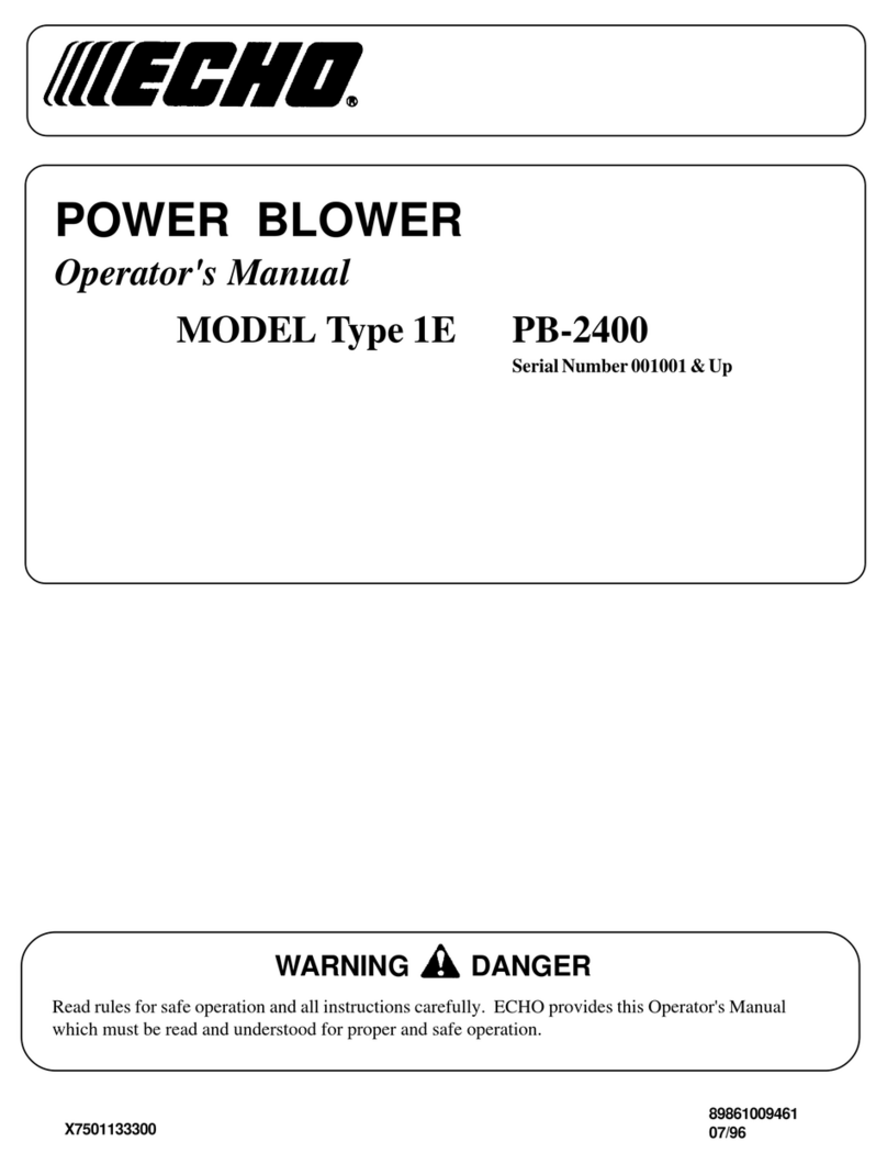Echo PB-2400 Operator's manual