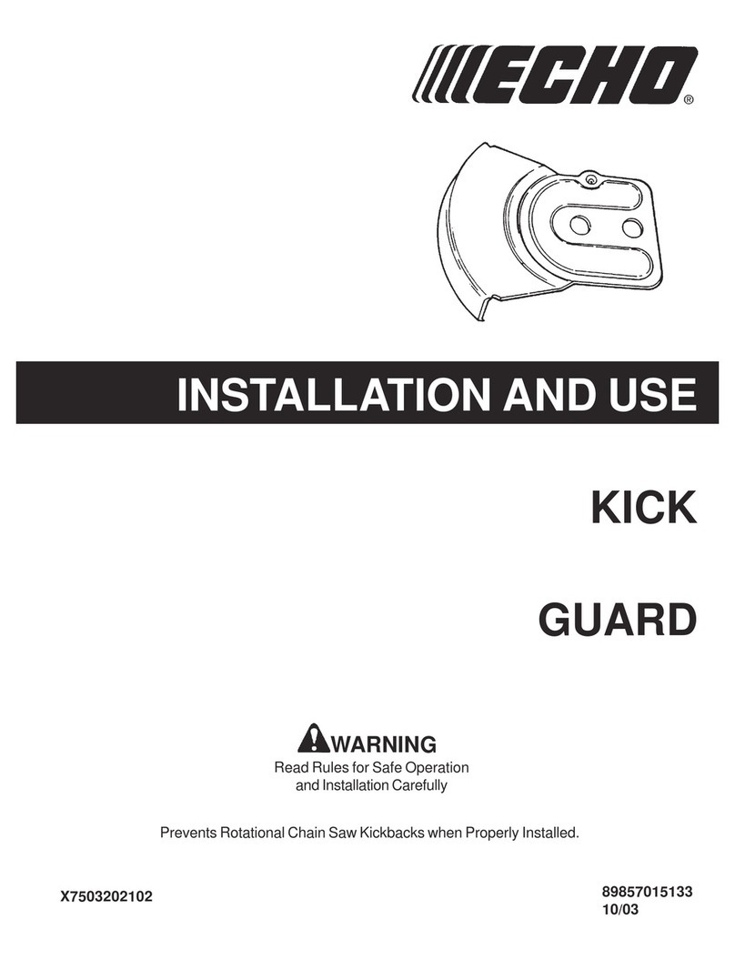 Echo KICK GUARD X7503202102 Installation and use