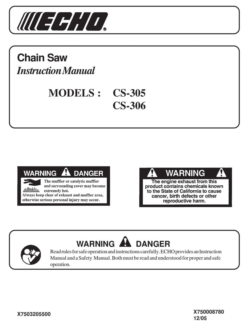 Echo CS-305 instruction manual