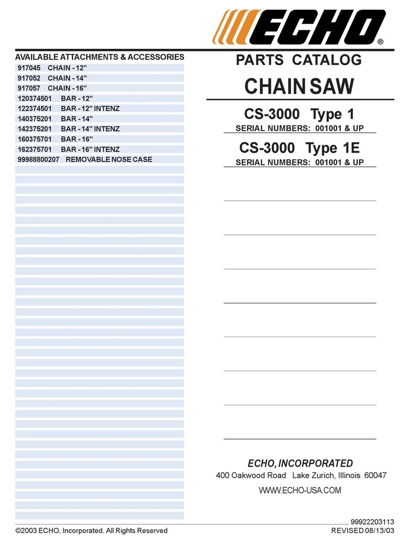 Echo CS-3400 Type 1E Instruction Manual Echo CS-3400 Type 1E Instruction Manual