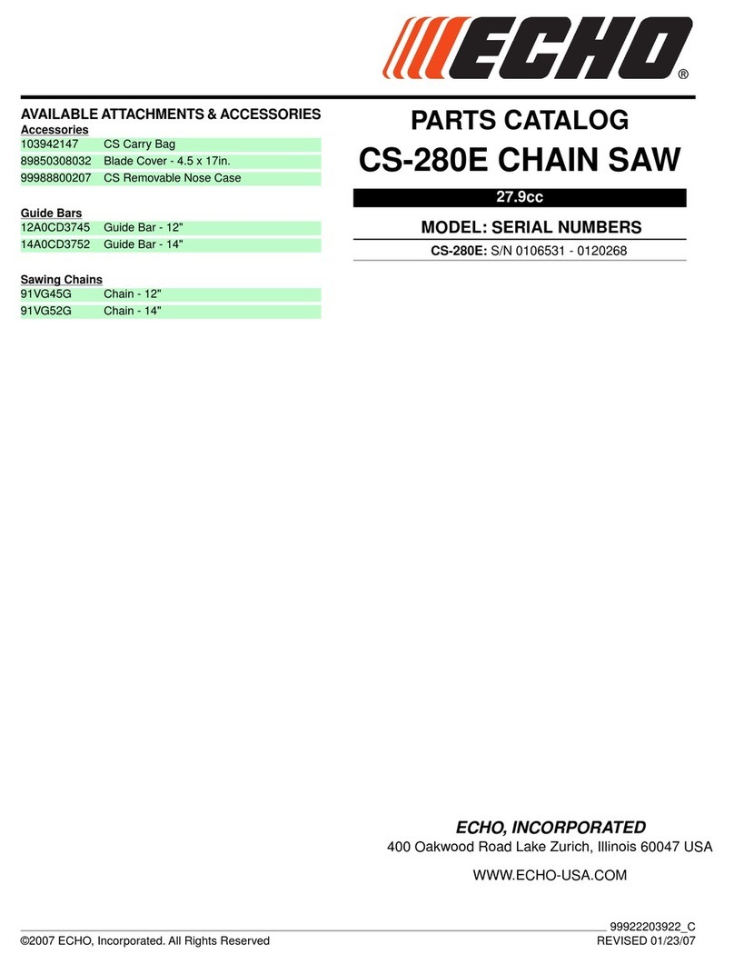 Echo CS-280E Instruction Manual Echo CS-280E Instruction Manual